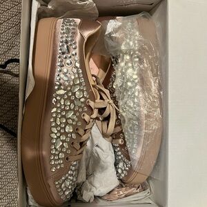 Aldo Delina Crystal-Studded mauve/pink Sneakers
